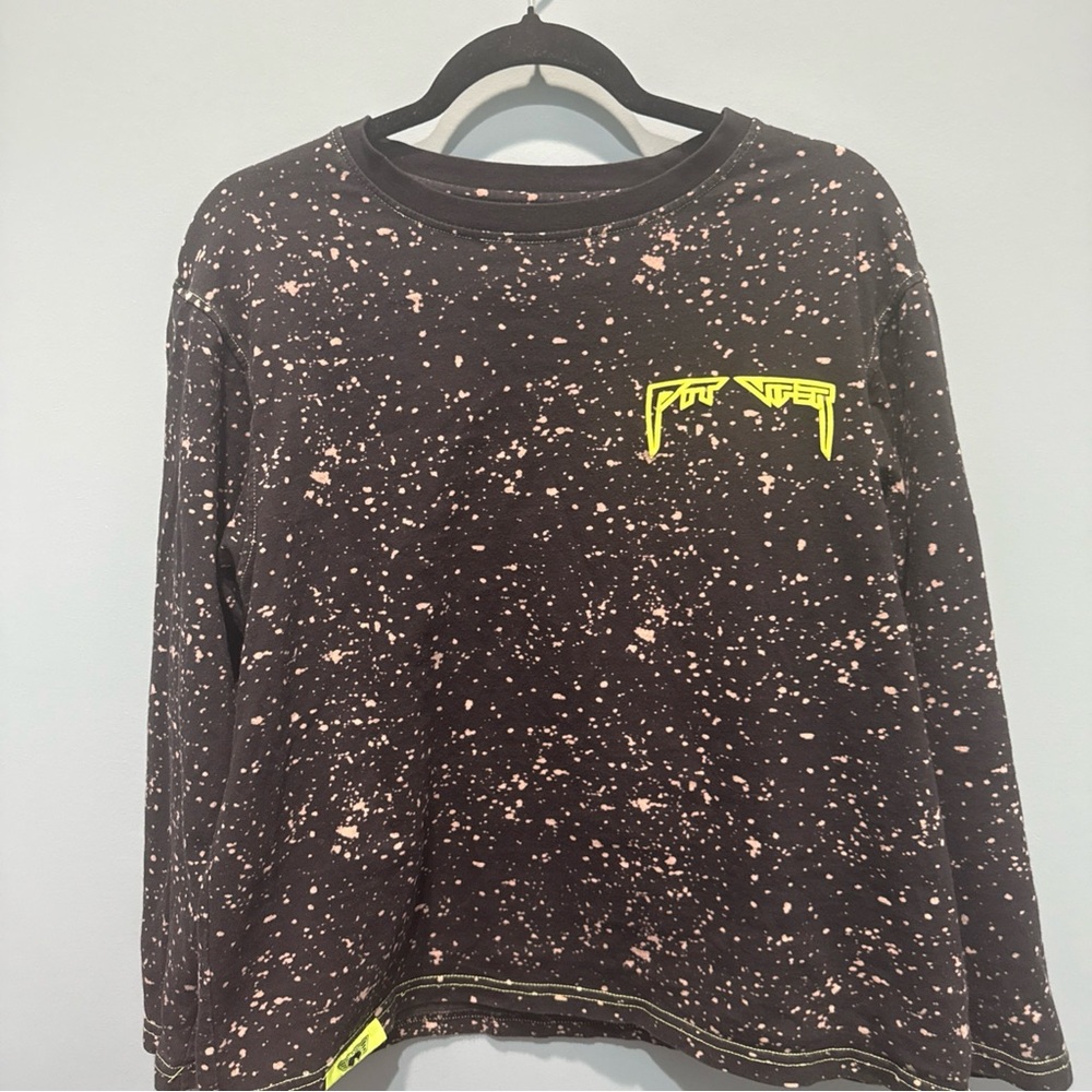 Pit Viper Underground Key Player T-Shirt Black Neon Splatter Men’s Small